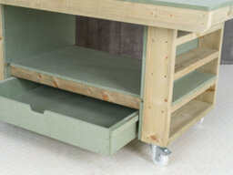 Arbor Garden Solutions Art/craft Table, Project Workbench With Storage V.2. (L-180 X D-122 X H-90Cm) - thumbnail 8