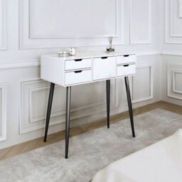 CARME Home Gabriella Dressing Table-White/black - thumbnail 1