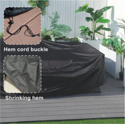 Abrihome Patio Furniture Covers Outdoor Waterproof Furniture Cover, 600D Garden Table And Chairs Set Covers - thumbnail 3