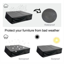 Abrihome Patio Furniture Covers Outdoor Waterproof Furniture Cover, 600D Garden Table And Chairs Set Covers - thumbnail 6