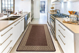 Smart Living Heavy Duty Machine Washable Runner For Hallway, Kitchen Non Slip Floor Mats, Door Mat 80Cm X 150Cm - Brown Beige