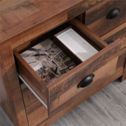 Furniturehmd 4 Drawers Chest Of Darwer Storage Organiser Unit Bedroom Furniture,rustic Style - thumbnail 4