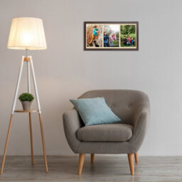 AK Frames 16X8 Silver Sleek Multi Photo Frame With Ivory Mount - Holds 3 Apertures (3X) 7X5 Photos - thumbnail 3