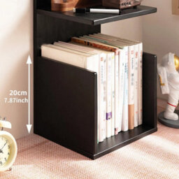 24(L)X20(W)X48(H)Cm  Bamboo Desktop Organizer Storage Rack & Bookshelf Display Stand - thumbnail 4