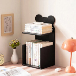 24(L)X20(W)X48(H)Cm  Bamboo Desktop Organizer Storage Rack & Bookshelf Display Stand - thumbnail 5