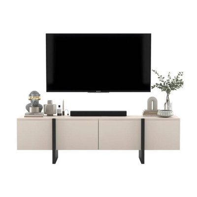 Heze Furniture Kyoto Glamour Modern Loft Style Tv Cabinet 180 Cm Tv Stand - Cashmere Matt - image 1