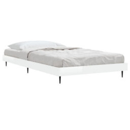 Berkfield Bed Frame High Gloss White 90X200 Cm Engineered Wood - thumbnail 3