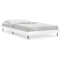 Berkfield Bed Frame High Gloss White 90X200 Cm Engineered Wood - thumbnail 2