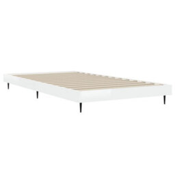 Berkfield Bed Frame High Gloss White 90X200 Cm Engineered Wood - thumbnail 5