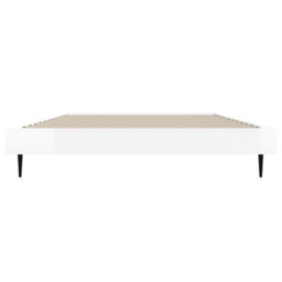 Berkfield Bed Frame High Gloss White 90X200 Cm Engineered Wood - thumbnail 6