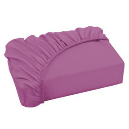Ameha Plain Dyed Purple Fitted Sheet 30Cm Extra Deep Pocket Soft Touch Easy Care Durable Bed Fitted Sheets Single, 91X190 Cm - thumbnail 1