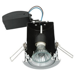 Luminosa Lighting Luminosa Shieldplus Fire Rated 1 Light Recessed Tilt Downlight Satin Nickel Plate, Gu10 - thumbnail 3