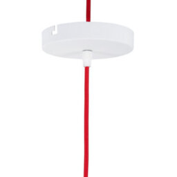 Wyld And Coco Novalight Pendant Lamp, White Matte Aluminium, Wood Top, 24Cm - thumbnail 6