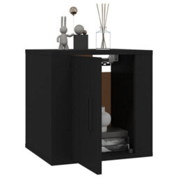 Berkfield Classic Wall Mounted Tv Cabinet Black 40X34,5X40 Cm - thumbnail 3