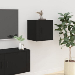 Berkfield Classic Wall Mounted Tv Cabinet Black 40X34,5X40 Cm - thumbnail 2