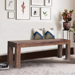 Buttercup Farm Dakota Bench Small - Mango Wood - L35 X W118 X H45 Cm - Dark Finish - thumbnail 2