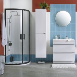 GoodHome Imandra Deep Gloss White Bathroom Single Wall Cabinet (H)90Cm (W)40Cm - thumbnail 9