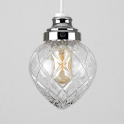 Valuelights Aphrodite Silver Ceiling Shade And Bulb (D)14Cm - thumbnail 3