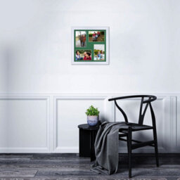 AK Frames 12X12 White Classic Multi Photo Frame With Emerald Mount - Holds 4 Apertures (4X) 6X4 Photos - thumbnail 3