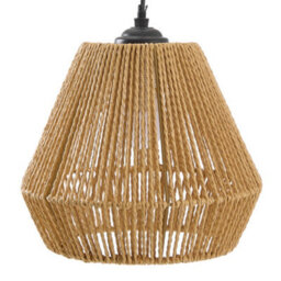 Living And Home E27 Rustic Vintage Hemp Rope Ceiling Pendant Light With Iron Frame - thumbnail 3