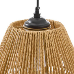 Living And Home E27 Rustic Vintage Hemp Rope Ceiling Pendant Light With Iron Frame - thumbnail 6