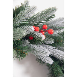 Evre 60 Cm Christmas Wreath With Artificial Berries And Pine Cones, Wall Hanging Decoration - thumbnail 3