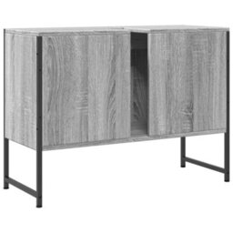 Berkfield Bathroom Sink Cabinet Grey Sonoma 80X33X60 Cm Engineered Wood - thumbnail 8