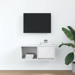 Berkfield Tv Cabinet White 60X31X25.5 Cm Engineered Wood - thumbnail 3
