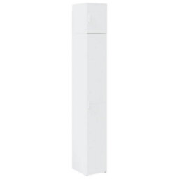 Berkfield Slim Storage Cabinet White 30X42.5X225 Cm Engineered Wood - thumbnail 2