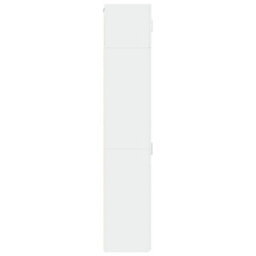 Berkfield Slim Storage Cabinet White 30X42.5X225 Cm Engineered Wood - thumbnail 7