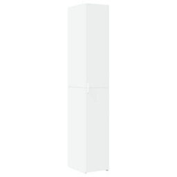 Berkfield Slim Storage Cabinet White 30X42.5X225 Cm Engineered Wood - thumbnail 6