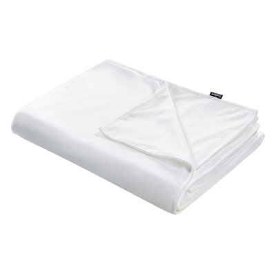 Beliani Weighted Blanket Cover 800 Rhea 120 X 180 Cm White - image 1