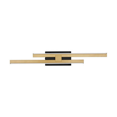 Luminosa Lighting Luminosa Antama Integrated Led Wall Lamp Sandy Black, Gold Triac Dimmable Led 12W 510Lm 3200K - image 1