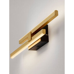 Luminosa Lighting Luminosa Antama Integrated Led Wall Lamp Sandy Black, Gold Triac Dimmable Led 12W 510Lm 3200K - thumbnail 5