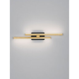 Luminosa Lighting Luminosa Antama Integrated Led Wall Lamp Sandy Black, Gold Triac Dimmable Led 12W 510Lm 3200K - thumbnail 4