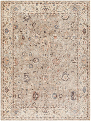 Livabliss Becki Owens Davina-Vintage Grey Brown Traditional Boho Living Dining Bedroom Rug 160 X 213 Cm Easy Care, Non Shedding - image 1