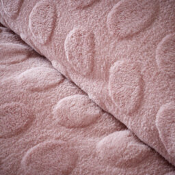 Smart Living Teddy Bear Fluffy Bedding Set, Thermal Warm & Cosy Super Soft Fleece Duvet Cover Set With Pillowcases - Blush Pink - thumbnail 6