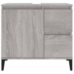 Walplus Bathroom Cabinet Grey Sonoma 65X33X60 Cm Engineered Wood - thumbnail 7