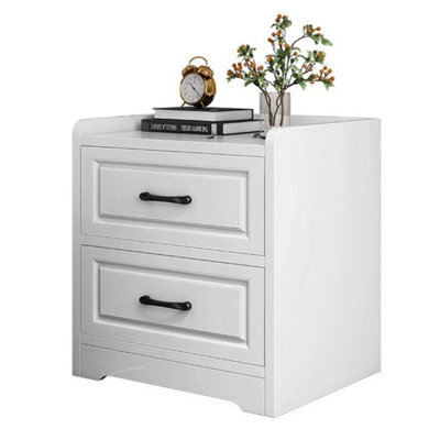 2X Wooden Bedroom Bedside Cabinet Furniture Drawer Storage Nightstand Side Table - image 1