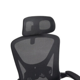 Black Ergonomic Office Chair High Back Mesh Desk Chair With Headrest Lumbar Support - thumbnail 4