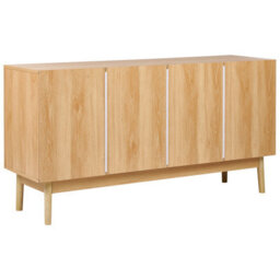 Wyld And Coco Novaliving Three-Door Sideboard Boho Pine Effect Matt Finish W135 X D40 X H70Cm - thumbnail 6
