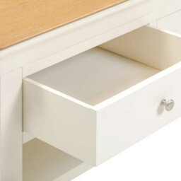 Seconique Bordeaux 2 Drawer Coffee Table Ivory Oak Fully Assembled - thumbnail 5
