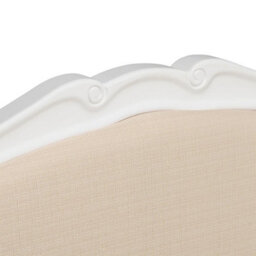 Statement Furniture Juliette French Style 4Ft6 Double Bed With Upholstered Headboard - White - thumbnail 7