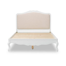 Statement Furniture Juliette French Style 4Ft6 Double Bed With Upholstered Headboard - White - thumbnail 5