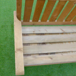 Pressure Treated Wooden Garden Storage Bench - 3 Seater 5Ft Wide (1640mm) - thumbnail 5