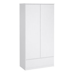 Furniture To Go Naia 3 Piece Bundle, Bedside, Chest And 2 Door 1 Drawer Wardrobe In White High Gloss - thumbnail 8