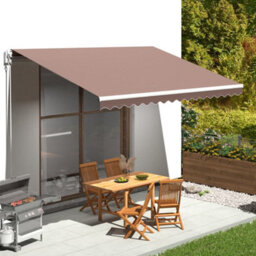 Berkfield Replacement Fabric For Awning Brown 4.5X3.5 M