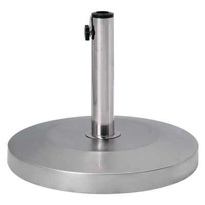 Beliani Parasol Base Craveggia Silver Round 25 Kg - image 1
