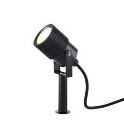 Luminosa Lighting Luminosa Triton Outdoor Floor Spike Frosted & Black Ip65 - thumbnail 3
