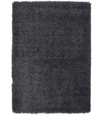 "Bravich Black Thick Shaggy Rug - California - 60X230Cm (2'x7'8"")" - image 1